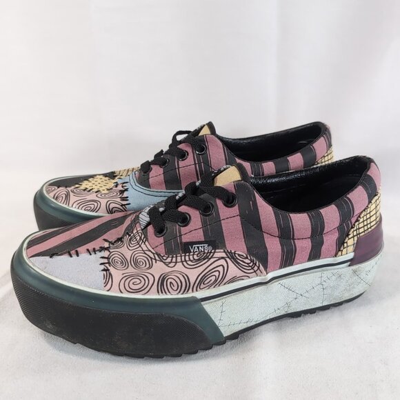 Vans Nightmare Before Christmas Platform Shoes US 7.5 W 6M Sally 721356 Multi - Picture 1 of 16